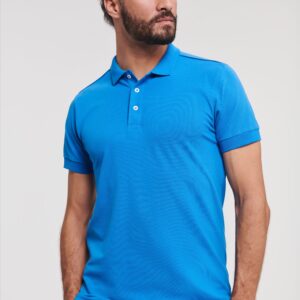 Russell Men Fitted Stretch Polo